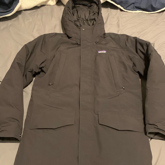 patagonia city storm parka navy